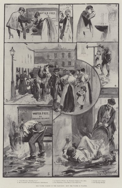 Die Wasserknappheit im East-End, wie das Wasser verschwendet wird von Arthur David McCormick