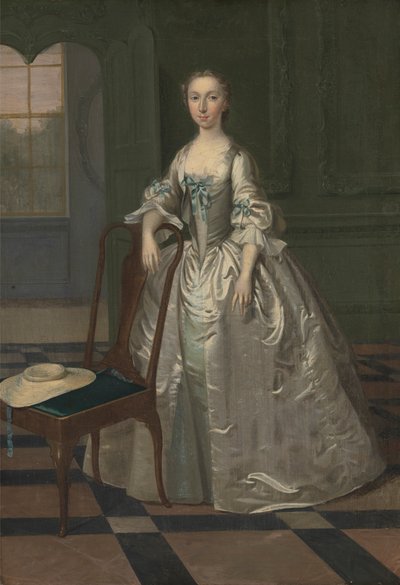 Eine Dame in einem Salon von Arthur Devis