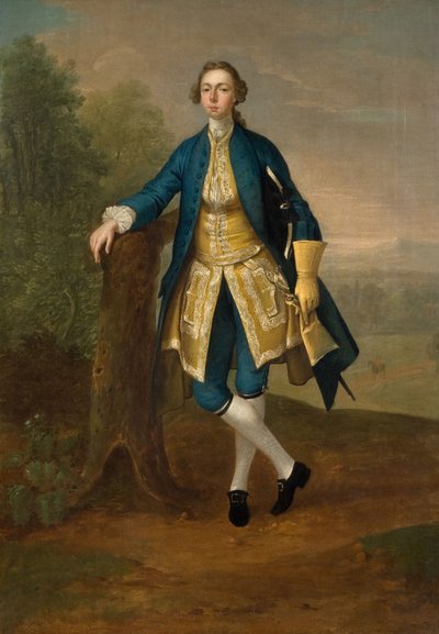 Porträt eines Mannes in Blau, 1785 von Arthur Devis