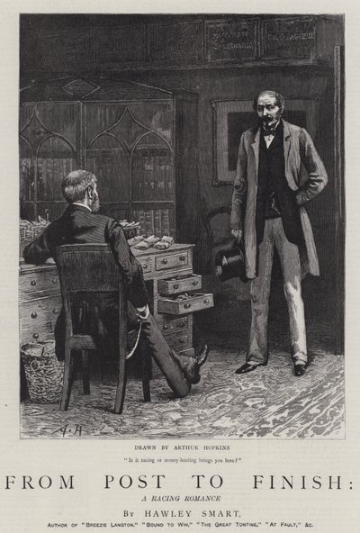 Von Post zu Ziel, eine Rennromanze von Arthur Hopkins
