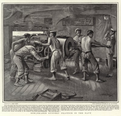 Bemerkenswerte Schießübungen in der Marine von Arthur Kemp Tebby