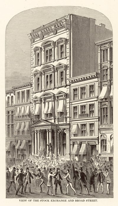 Ansicht der Börse und Broad Street von Arthur Lumley