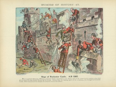 Belagerung von Rochester Castle, 1087 von Arthur Moreland