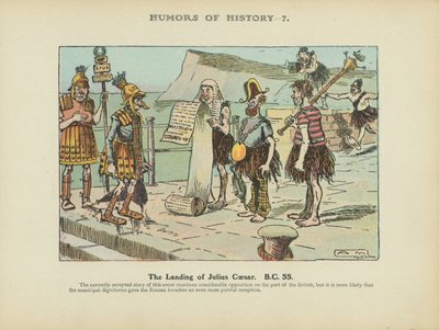 Die Landung von Julius Caesar. 55 v. Chr. von Arthur Moreland