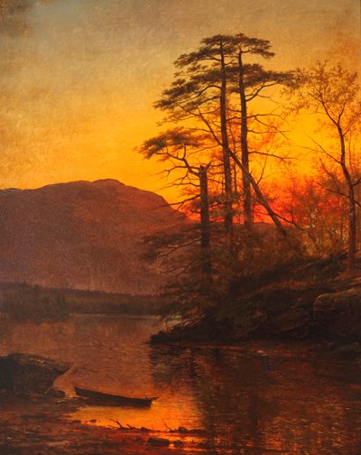 Abend am Ausable River 1875 von Arthur Parton