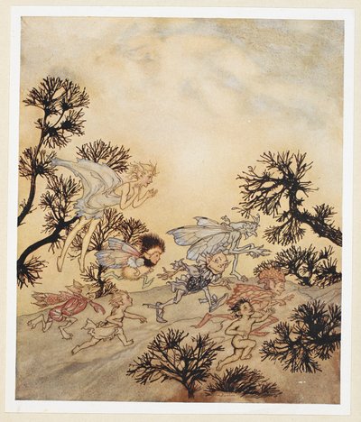 AKT IV: Szene I, Zeile 259 Go charge my goblins that they grind their joints With dry convulsions von Arthur Rackham