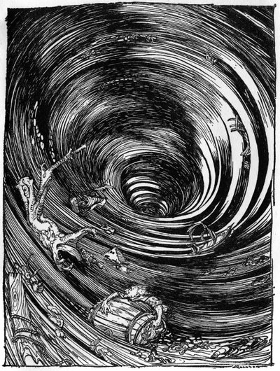 Hinab in den Maelstrom von Edgar Allan Poe von Arthur Rackham