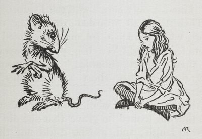 Alice und die Maus von Arthur Rackham