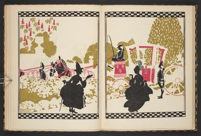 Aschenputtel geht zum Ball, Illustration aus Aschenputtel, nacherzählt von C.S. Evans und illustriert von Arthur Rackham von Arthur Rackham