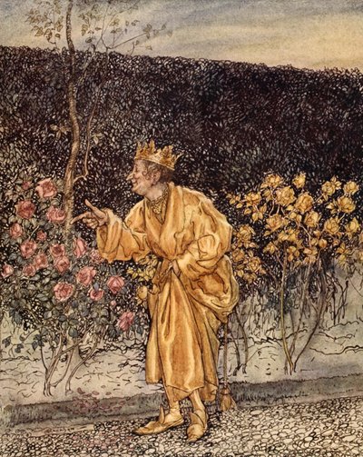 Jede Blume verwandelte sich in Gold, Illustration aus 