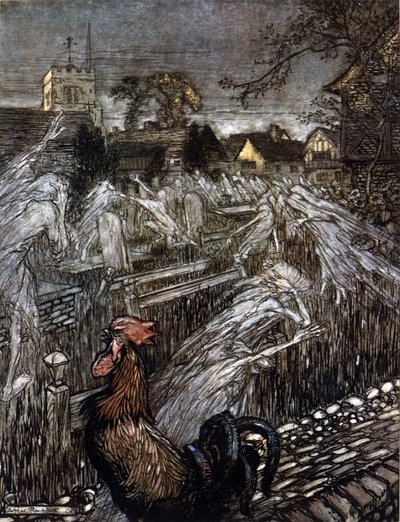 Illustration von Arthur Rackham für Ein Sommernachtstraum von William Shakespeare von Arthur Rackham