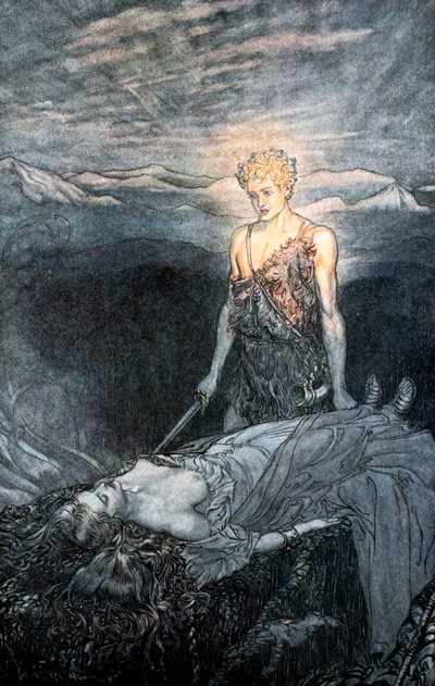 Illustration aus Siegfried und der Götterdämmerung, 1924 von Arthur Rackham