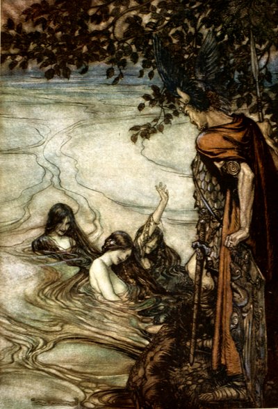 Illustration aus Siegfried und der Götterdämmerung von Arthur Rackham