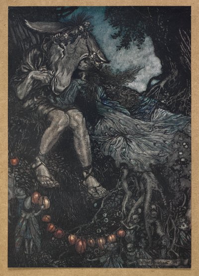 Schlaf du, und ich werde dich in meinen Armen wiegen. Bottom und Titania. Eine Szene aus 