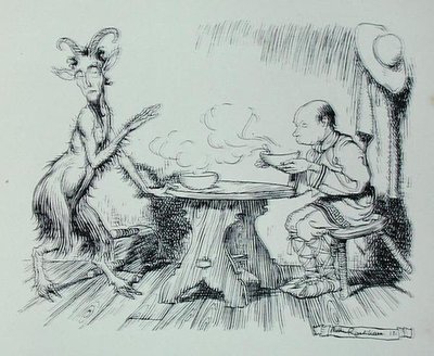 Der Mann und die Ziege, Illustration aus 