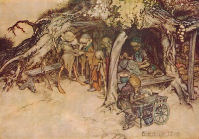 Um meinen kleinen Elfen Mäntel zu machen von Arthur Rackham