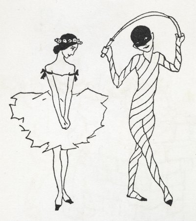 Zwei Tänzer von Arthur Rackham
