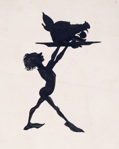 Nun, die Gäste versammelten sich im Bankettsaal des Palastes und das Fest begann, Illustration aus Dornröschen von C.S. Evans, veröffentlicht 1920 von Arthur Rackham