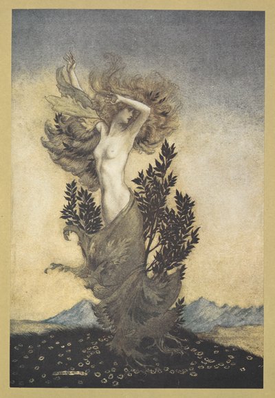 ... wie Daphne, die vor Apollo floh von Arthur Rackham