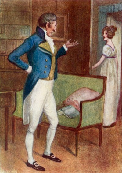 Illustration für Stolz und Vorurteil von Jane Austen von Arthur Wallis Mills