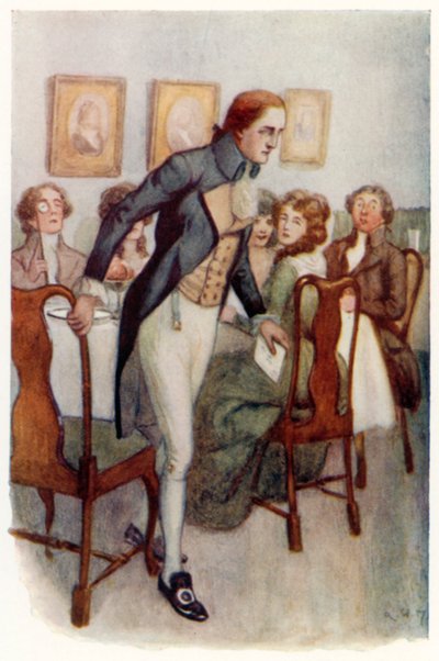 Illustration für Stolz und Vorurteil von Jane Austen von Arthur Wallis Mills