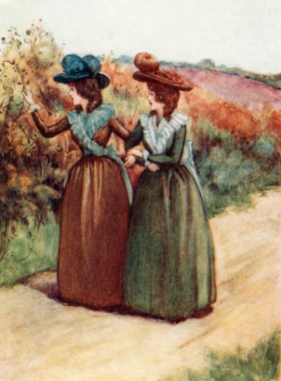 Illustration für Verstand und Gefühl von Jane Austen von Arthur Wallis Mills