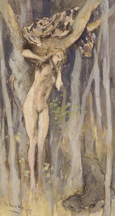 Hamadryade - Geist eines Baumes, ca. 1890 von Arthur Wardle