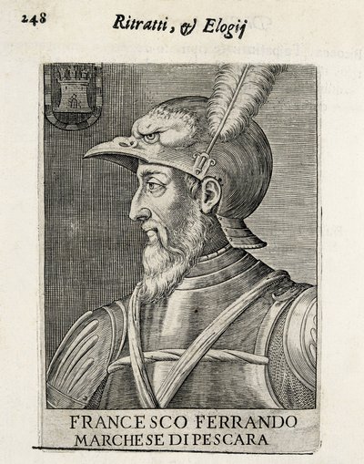 AVALOS, Fernando Francisco (1490-1546). Spanischer General. Xylographie. SPANIEN. MADRID (AUTONOME GEMEINSCHAFT). Madrid. Nationalbibliothek von Artist Unknown