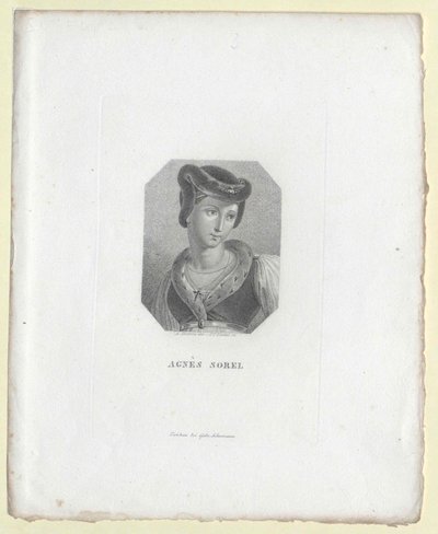 Agnes Sorel (Druck) von Artist Unknown