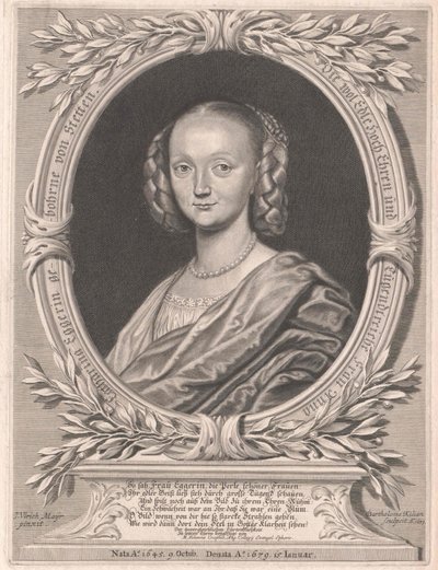 Anna Elisabeth von Stetten (Druck) von Artist Unknown