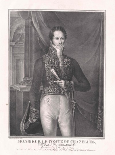 Augustin-Jean-Baptiste-Louis-Marie Comte Chazelles von Artist Unknown