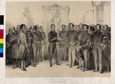 Österreichischer Wendepunkt. Die Abdankung des Grafen Metternich von Artist Unknown
