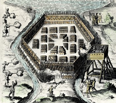 CHAMPLAIN, Samuel de (1567-1635). Englischer Navigator, Kartograph, Zeichner, Soldat und Entdecker. Er gründete Neufrankreich und die Stadt Quebec am 3. Juli von Artist Unknown