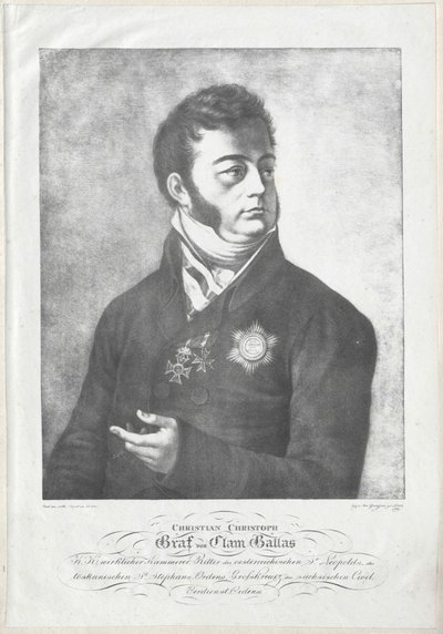 Christian Christoph Graf Clam-Gallas von Artist Unknown