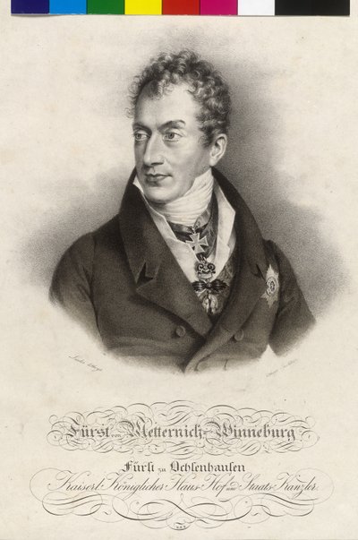 Klemens Wenzel Lothar Graf von Metternich-Winneburg von Artist Unknown