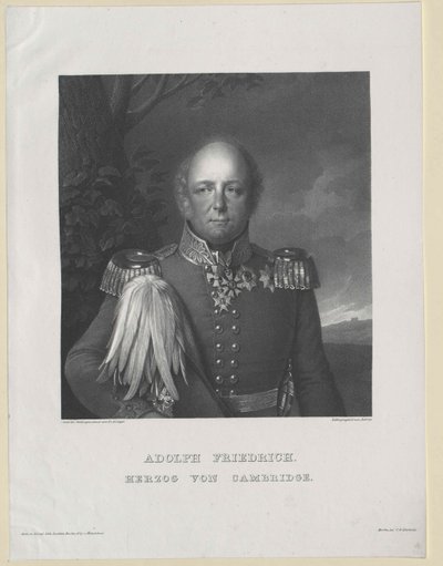Herzog von Cambridge Adolf Friedrich von Artist Unknown