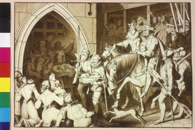 Kaiser Matthias I zieht mit seiner Frau Anna in Wien ein von Artist Unknown