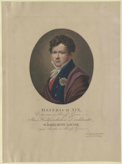 Heinrich Graf Reuß zu Greiz von Artist Unknown