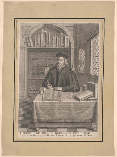 Hieronymus von Prag von Artist Unknown