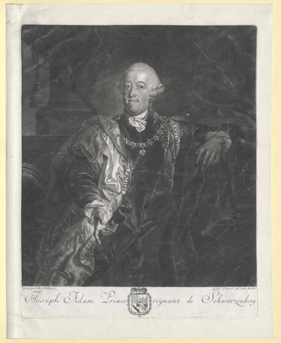 Joseph Adam Johann Nepomuk Graf von Schwarzenberg (Spitze) von Artist Unknown