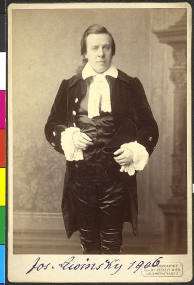 Joseph Lewinsky in "Pitt und Fox" von Rudolf von Gottschall von Artist Unknown