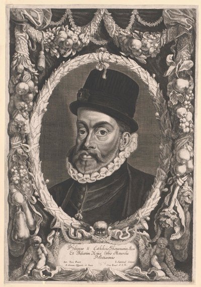 König von Spanien Philipp II von Artist Unknown