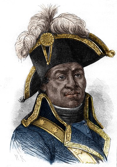 Porträt von François Dominique Toussaint, genannt "Toussaint-Louverture", haitianischer Staatsmann von Artist Unknown