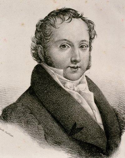 Porträt von Gioachino Antonio Rossini von Artist Unknown