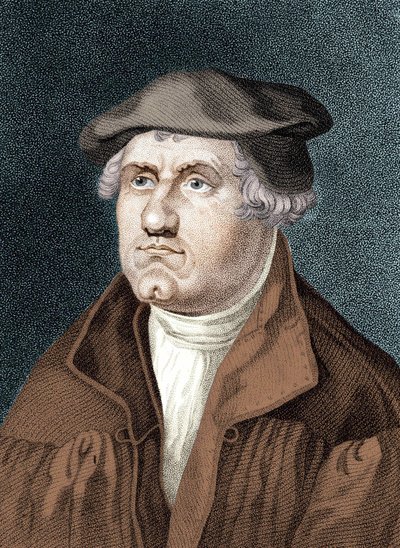 Porträt von Martin Luther - Gravur, n.d. von Artist Unknown
