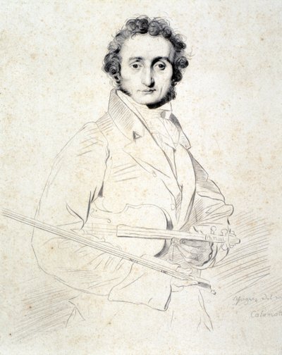 Porträt von Niccolo Paganini von Artist Unknown