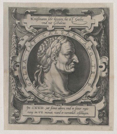 Römischer Kaiser Galba von Artist Unknown