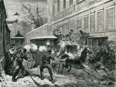 Spanien (1870). Ermordung von General Prim (Madrid, 27. Dezember) von Artist Unknown