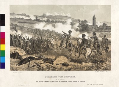 Die Schlacht von Custozza am 24. Juni 1866 von Artist Unknown