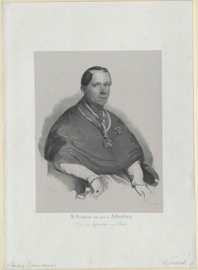 Wilhelm Baron Schneeburg zu Salthaus und Disk von Artist Unknown